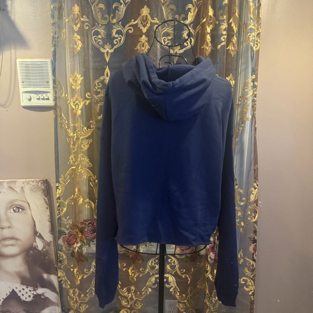 Broadway cropped oversized hoodie ~ rare - Picture 2 of 2